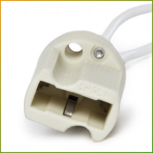 Suporte de Lâmpada Cerâmica G9 Cabo 160Mm