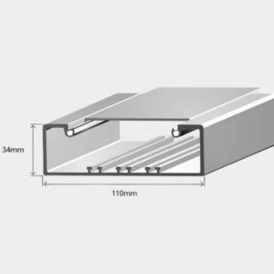 Calha Técnica Efapel 100x34 10080 RBR 2 Metros