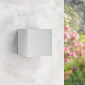 Aplique de Parede LED Cubo Branco 12W IP54 CCT