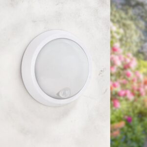 Aplique LED com Esfera 12W PIR 360º Sensor de Movimento IP64 4500K