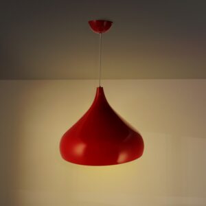 Candeeiro de teto vermelho Coppen
