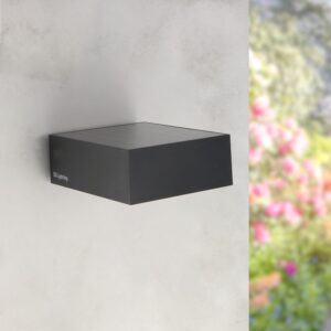 Aplique Led Solar Black Bin