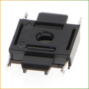 União Reta Para Calha Magnético Serie 5Mm Preto