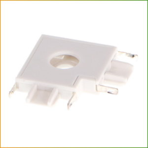 União Em L Horizontal Para Calha Magnética Serie 5Mm Branco