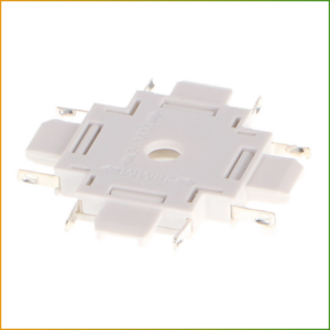 União Horizontal X Para Calha Magnética Serie 5Mm Branco