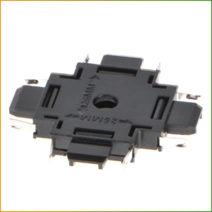 União Horizontal X Para Calha Magnética Serie 5Mm Preto