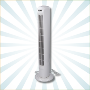 Ventoinha Torre - Cor Branco - 45W 21x78cm