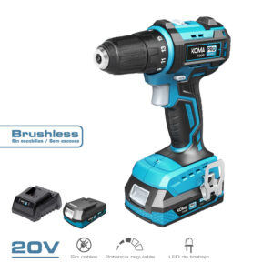KIT DE BERBEQUIM SEM ESCOVAS 20 V