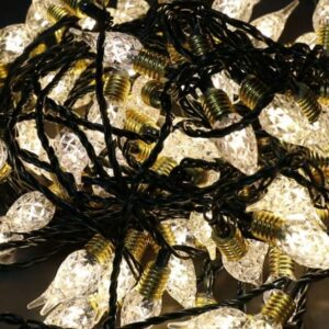 GRINALDA LED VINTAGE BRANCO QUENTE COM 8 FUNCÕES EFEITO INTERMITENTE PARA INTERIOR 1119cm