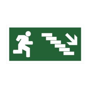 Fotoluminescente Escada Direita Descer