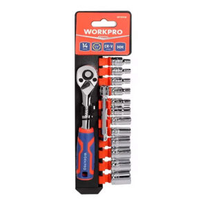 CHAVE DE ROQUETE, CONJUNTO DE 14 PEÇAS 1/4".