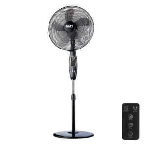 VENTOINHA DE PÉ, COR PRETO, COM COMANDO. 60W