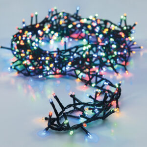 GRINALDA LED "TIPO ESPINHO" 560 LEDS MULTIFUNÇÕES EXTRA MULTICOLOR 14m