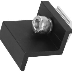 Grampo Final (Prensador Lateral) Preto 30/35 mm para Estrutura Mini Rail XS