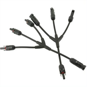 MC4 Cabo conector flexível 3 para 1 para cabo 4-6mm2