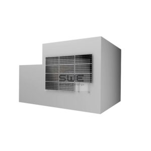 Estrutura Fotovoltaica de Fachada Plana Para Painéis Na Horizontal - 2 Paineis