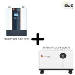 Kit inversor Off-Grid Felicity 5000W + bateria Felicity 48V 10,6 kW